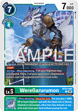 WereGarurumon (BT24-050) - Time Stranger (Common) [BT-24-050]