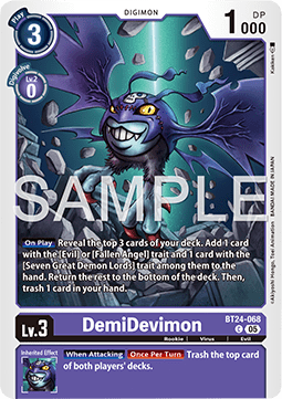 DemiDevimon (BT24-068) - Time Stranger (Common) [BT-24-068]