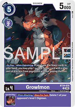 Growlmon (BT24-070) - Time Stranger (Common) [BT-24-070]