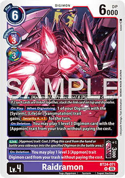Raidramon (BT24-071) - Time Stranger (Rare) [BT-24-071]