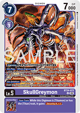 SkullGreymon (BT24-072) - Time Stranger (Uncommon) [BT-24-072]