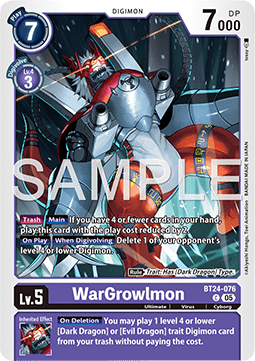 WarGrowlmon (BT24-076) - Time Stranger (Common) [BT-24-076]