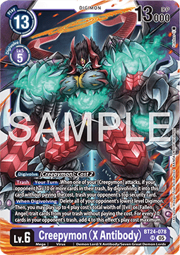 Creepymon (X Antibody) (BT24-078) (V.1) - Time Stranger (Super Rare) [BT-24-078]