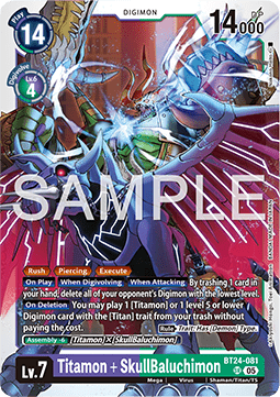 Titamon + SkullBaluchimon (BT24-081) (V.1) - Time Stranger (Super Rare) [BT-24-081]