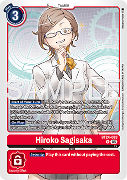 Hiroko Sagisaka (BT24-083) (V.1) - Time Stranger (Rare) [BT-24-083]