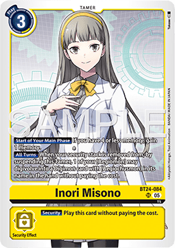 Inori Misono (BT24-084) (V.1) - Time Stranger (Super Rare) [BT-24-084]