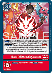 Unique Emblem: Blazing Conductor (BT24-089)