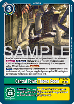 Central Town: Throne Room (BT24-094) - Time Stranger (Uncommon) [BT-24-094]
