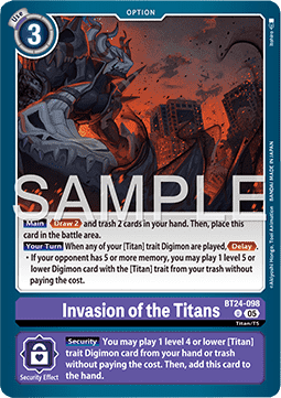 Invasion of the Titans (BT24-098)