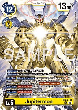 Jupitermon (BT24-101) (V.1) - Time Stranger (Secret Rare) [BT-24-101]