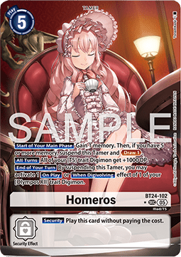 Homeros (BT24-102) (V.2) - Time Stranger (Alternative Art) [BT-24-102]