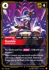 Rumble, Hotheaded (V.1 - Rare)