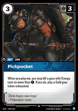 Pickpocket - Spiritforged (Uncommon) [SFD-074]