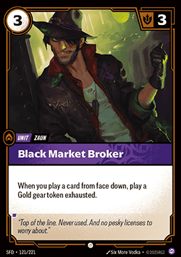 Black Market Broker - Spiritforged (Common) [SFD-121]
