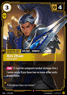 Xin Zhao, Vigilant - Spiritforged (Rare) [SFD-176]