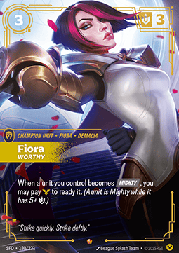 Fiora, Worthy (V.1 - Epic) - Spiritforged (Epic) [SFD-180]