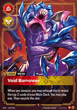Rek'Sai, Void Burrower (V.1 - Rare) - Spiritforged (Rare) [SFD-187]