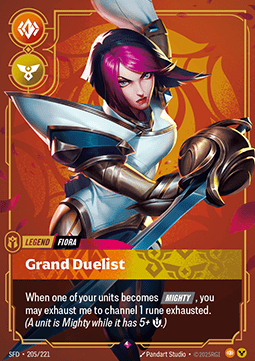 Fiora, Grand Duelist (V.1 - Rare) - Spiritforged (Rare) [SFD-205]
