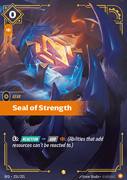 Seal of Strength - Spiritforged (Showcase) [SFD-231]