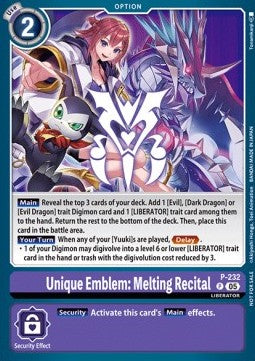 Unique Emblem: Melting Recital (P-232)