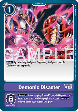 Demonic Disaster (BT5-106) - Digimon Generation (Alternative Art) [AD-01-BT5-106]