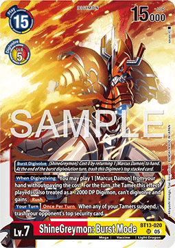 ShineGreymon: Burst Mode (BT13-020) (V.1)