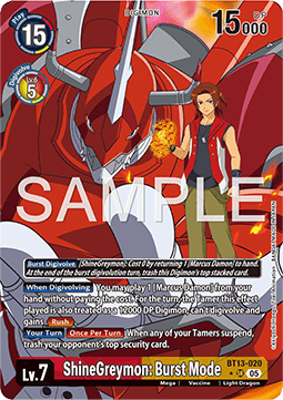 ShineGreymon: Burst Mode (BT13-020) (V.2)