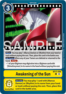 Awakening of the Sun (BT17-099)
