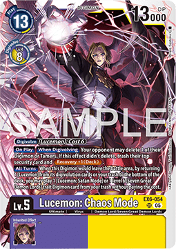 Lucemon: Chaos Mode (EX6-054) - Digimon Generation (Alternative Art) [AD-01-EX6-054]