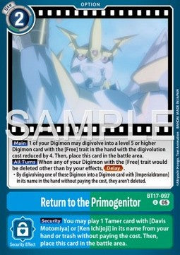 Return to the Primogenitor (BT17-097)
