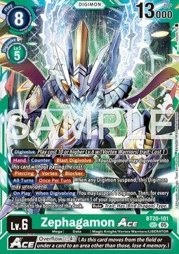 Zephagamon Ace (BT20-101) (V.1) - Digimon Generation (Alternative Art) [AD-01-BT20-101]