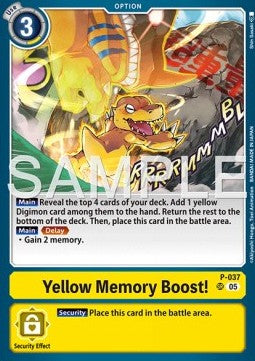 Yellow Memory Boost! (P-037)