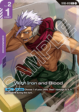 With Iron and Blood (ST05-013) (V.2 - Common +)