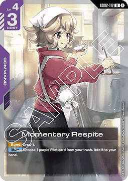 Momentary Respite (GD02-112) (V.1 - Rare)