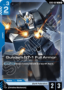 Gundam NT-1 Full Armor (GD03-007)