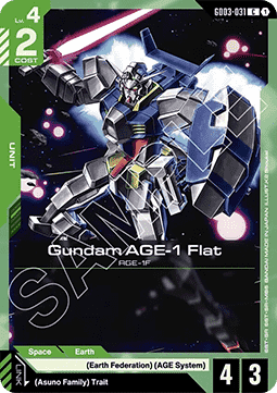 Gundam AGE-1 Flat (GD03-031)