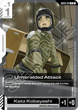 Unheralded Attack (GD03-121)