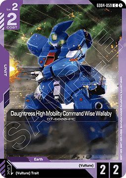 Daughtress High Mobility Command Wise Wallaby (GD04-059)