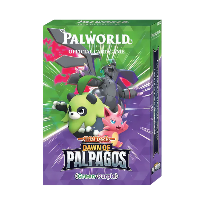 Palworld Official Card Game - Dawn of Palpagos - Green-Purple Trial Deck