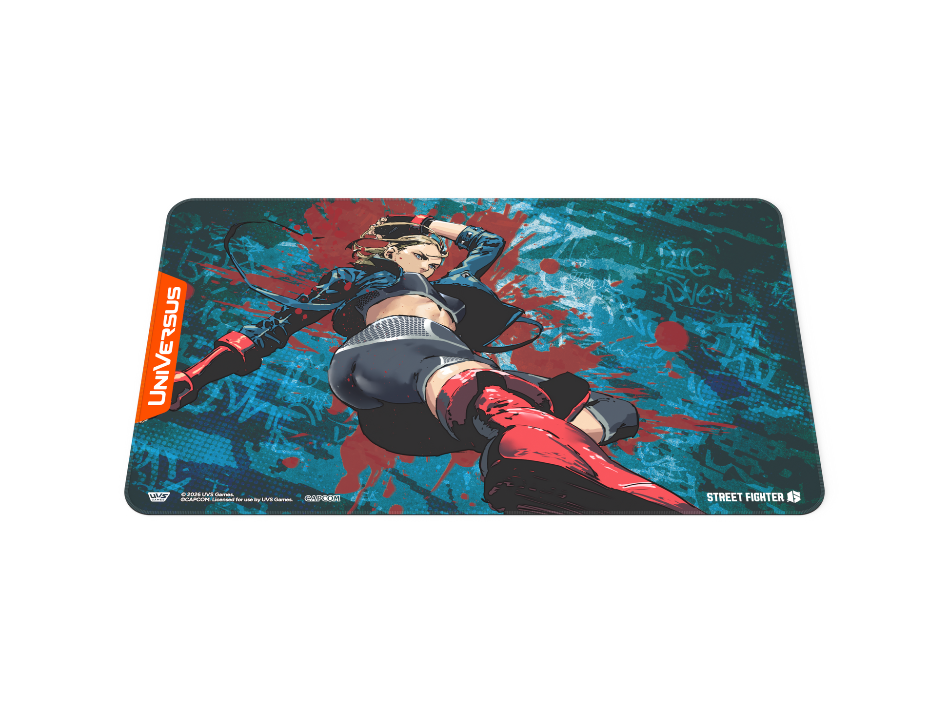 UniVersus – Street Fighter 6 Cammy Playmat – flat view
