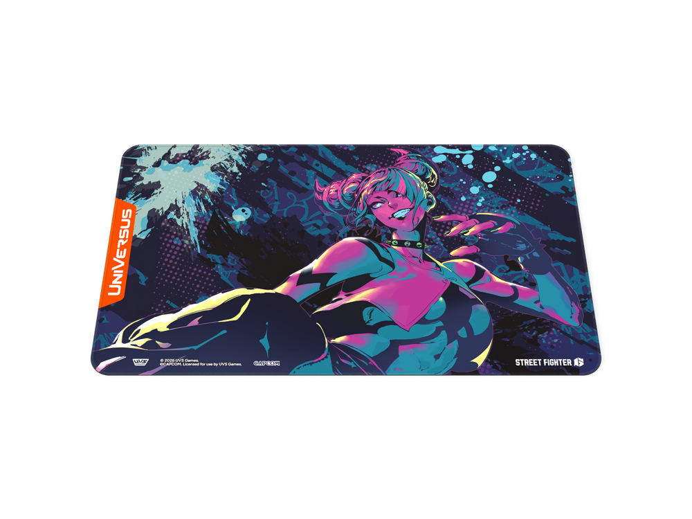 UniVersus – Street Fighter 6 Juri Playmat – flat view