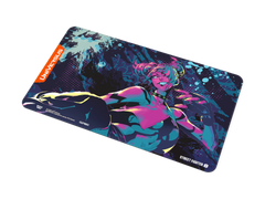 UniVersus – Street Fighter 6 Juri Playmat – angled view