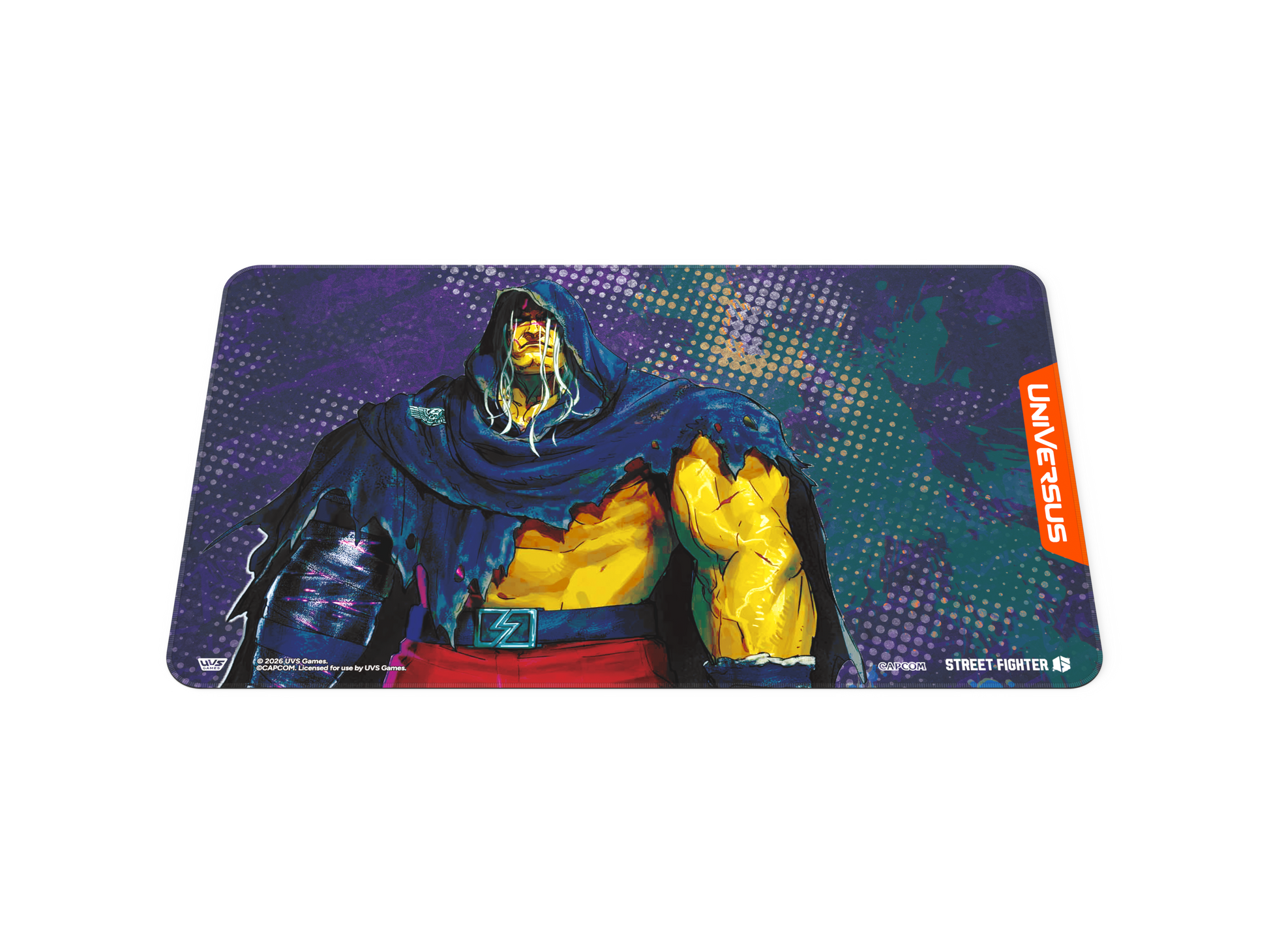 UniVersus – Street Fighter 6 M. Bison Playmat – flat view