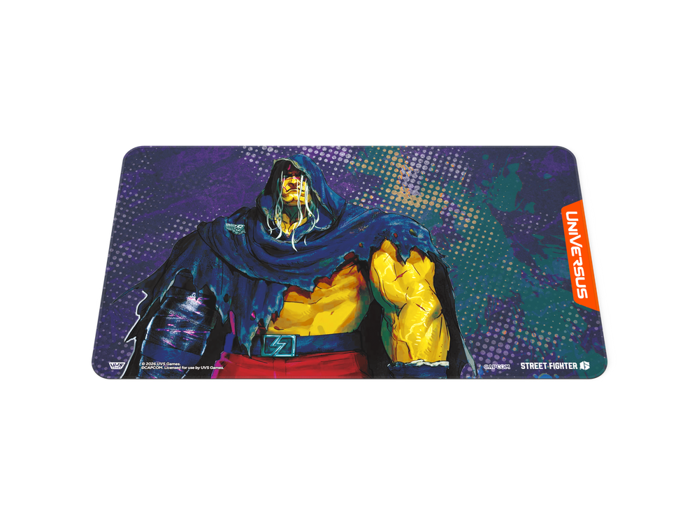 UniVersus – Street Fighter 6 M. Bison Playmat – flat view