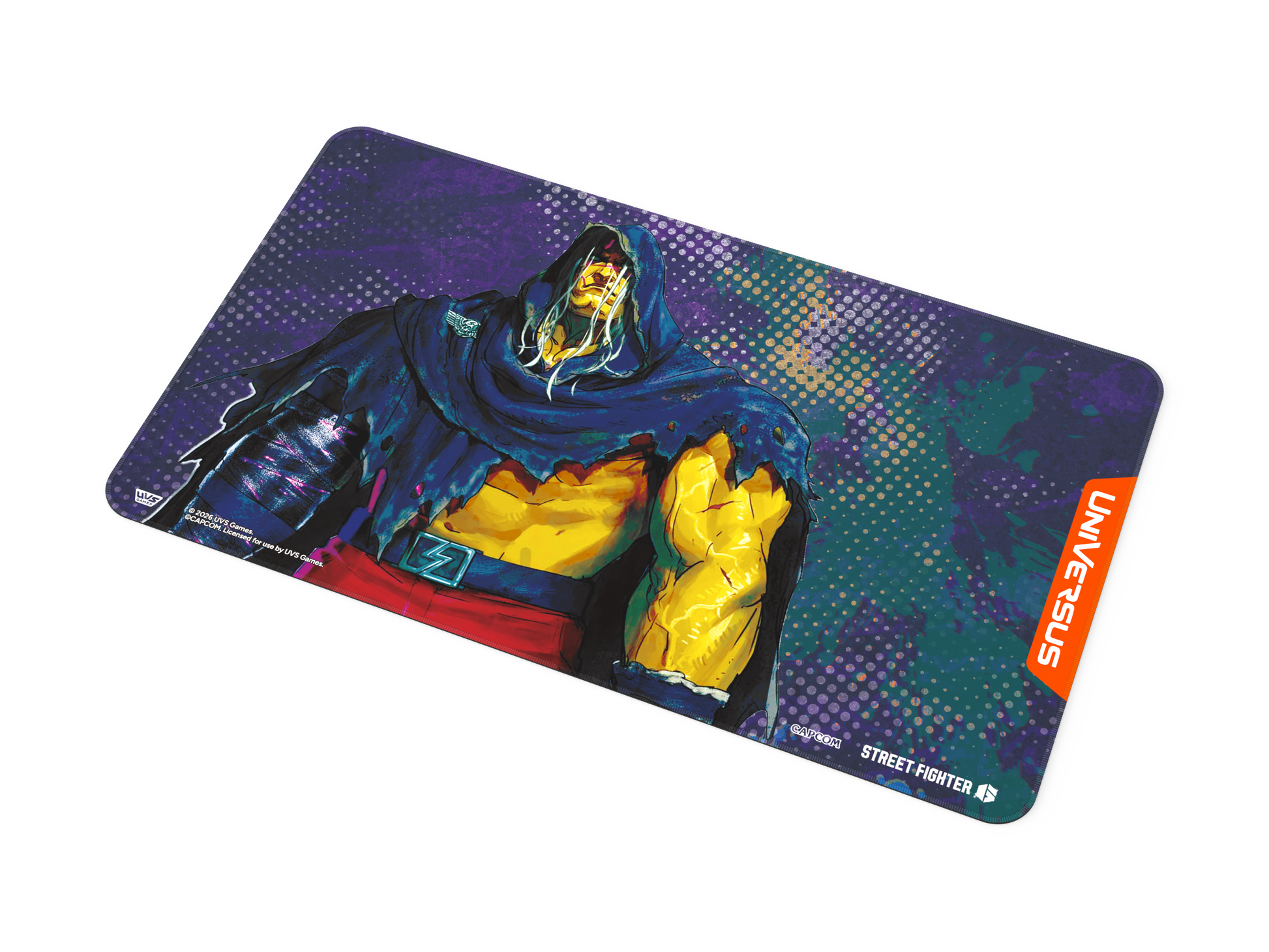 UniVersus – Street Fighter 6 M. Bison Playmat – angled view