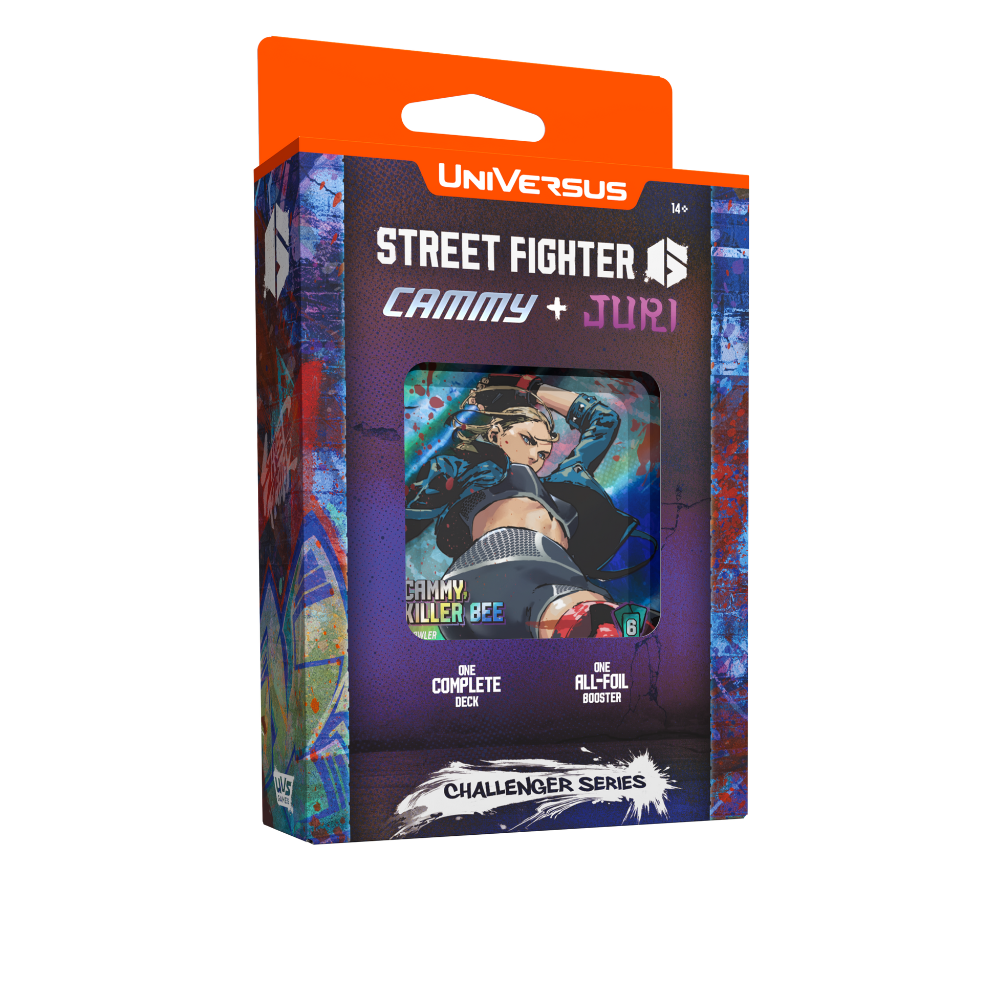 UniVersus – Street Fighter 6 Challenger Series #2: Cammy + Juri Deck – angled packaging