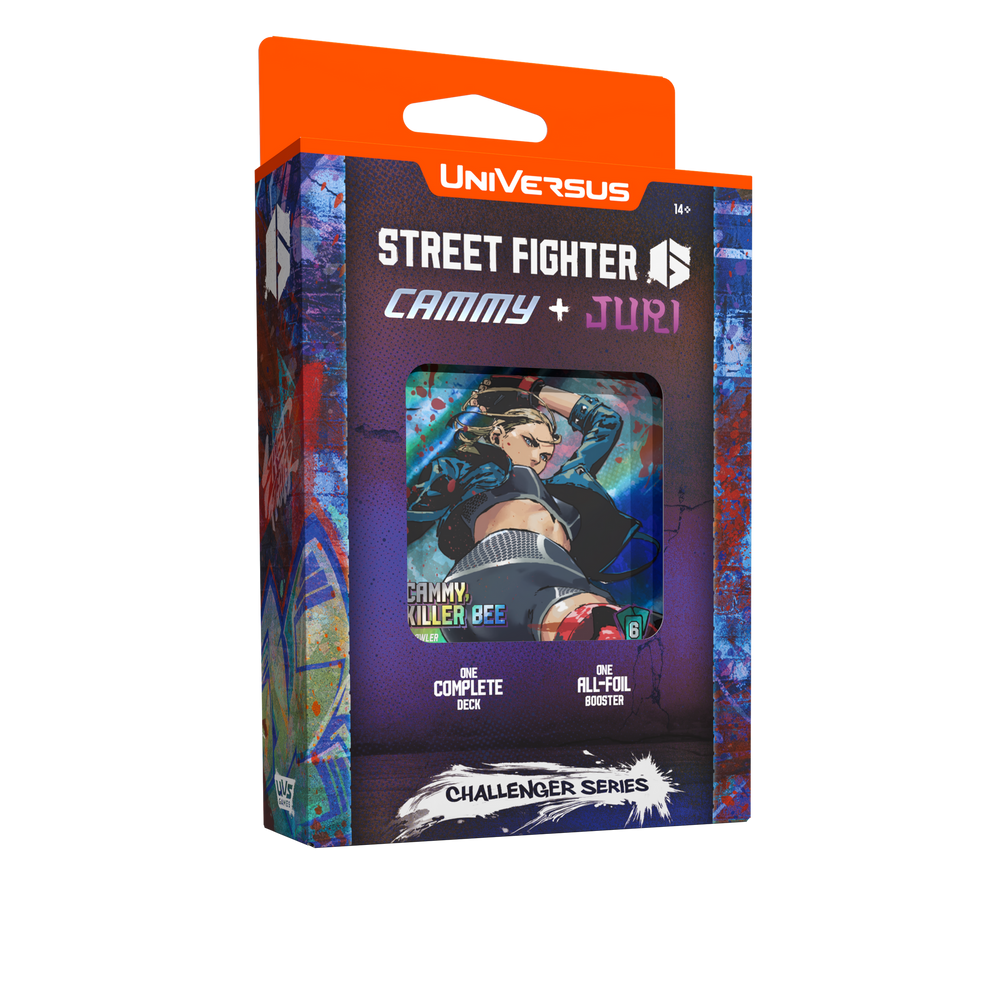UniVersus – Street Fighter 6 Challenger Series #2: Cammy + Juri Deck – angled packaging