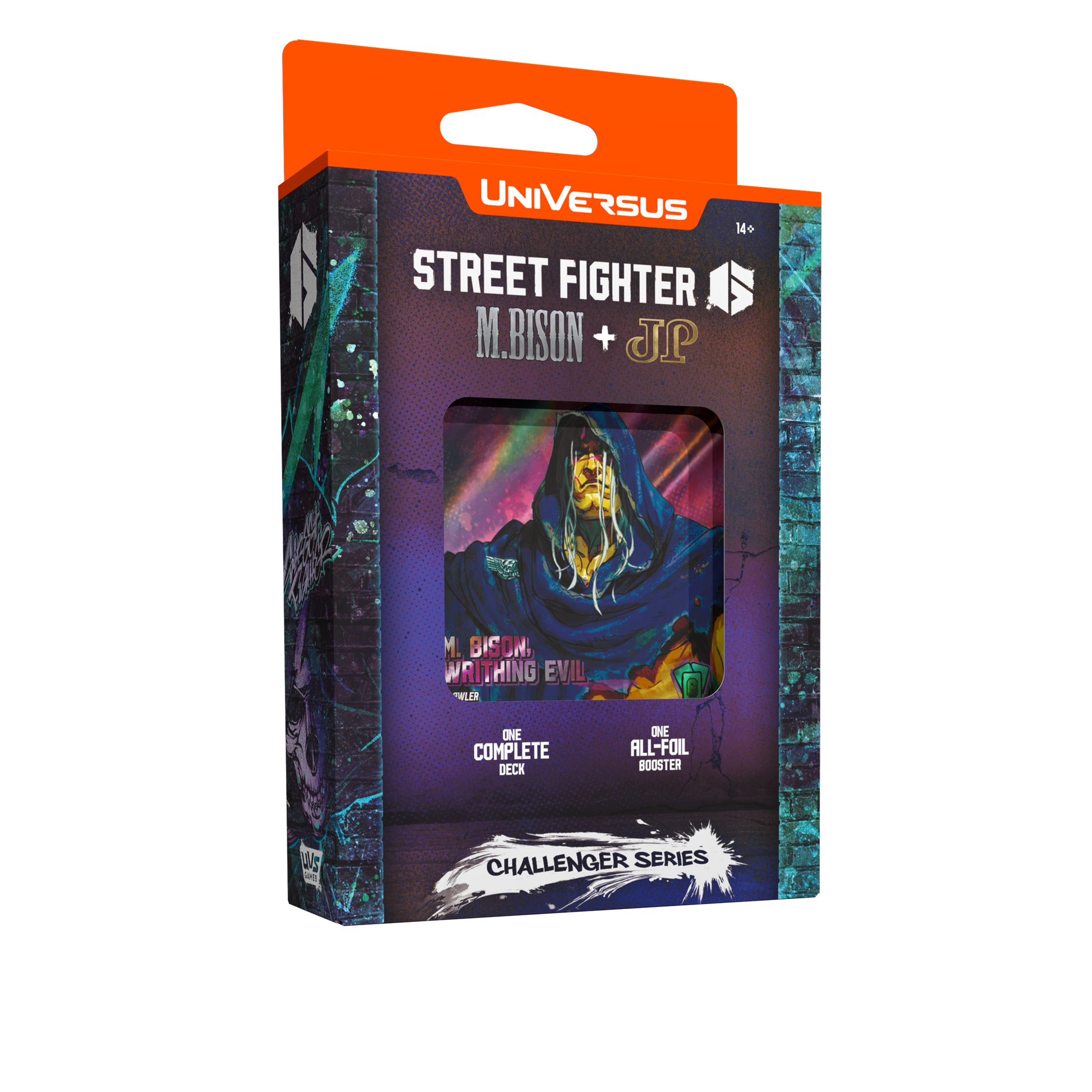 UniVersus – Street Fighter 6 Challenger Series #2: M. Bison + JP Deck – angled packaging